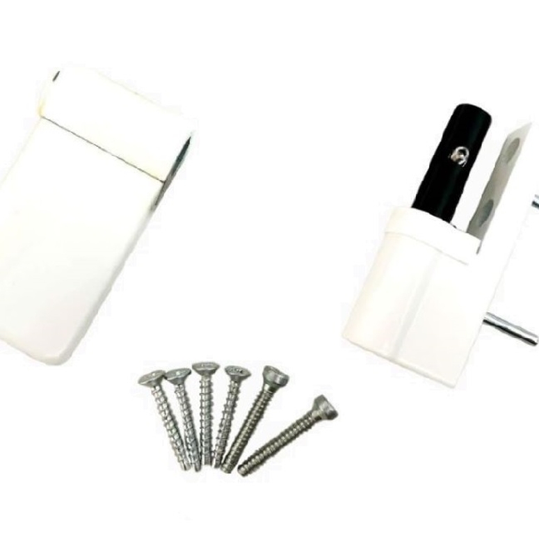 Петля дверная DH-V.2 (02) белая RAL9016 в Новосибирске