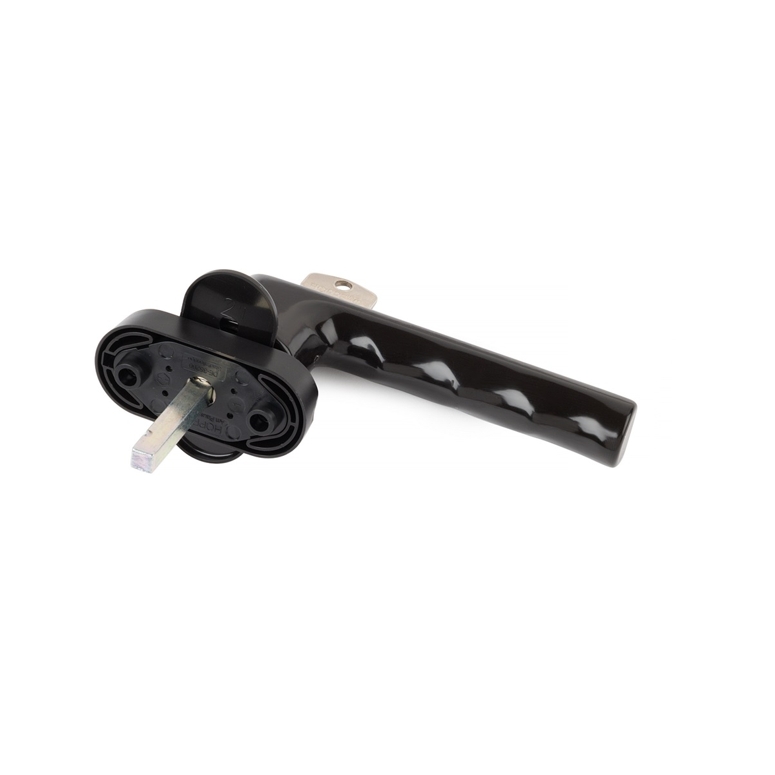 Ручка оконная HAMBURG 0700S/UD9020 с ключом 7мм 32-42мм 45° SecuForte чёрный матовый F9714M в Москве_Изображение_3