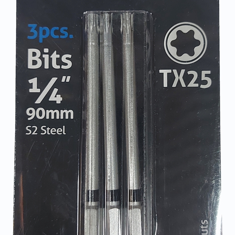 Набор бит с цветным кольцом 90мм 1/4" TX25 (3 шт) STROXX в Москве_Изображение_2