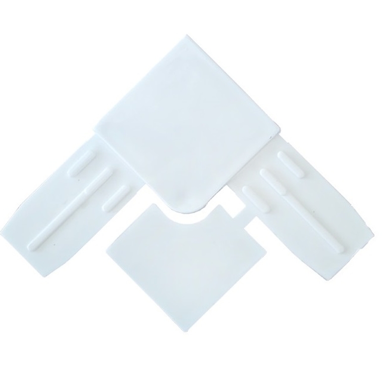 Уголок соединительный для москитной сетки с заглушкой ПВХ белый в Новосибирске