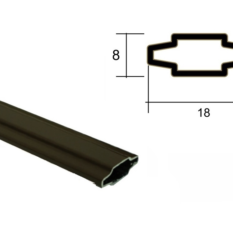 Декоративная раскладка 8*18мм GB коричневая в Новосибирске