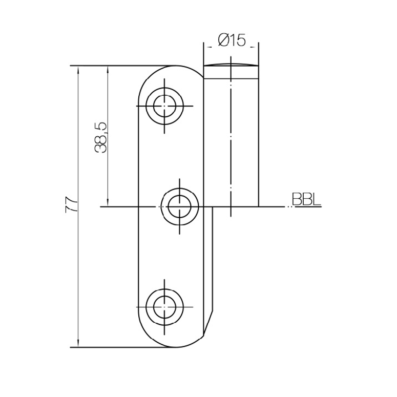 Часть створчатая VARIANT V0030 правая никелированная SIMONSWERK в Санкт-Петербурге_Изображение_2