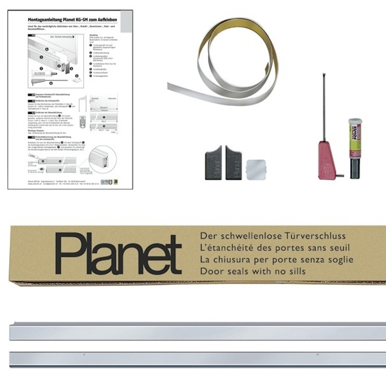 Набор KG-SM уплотнитель 710-834мм, профиль бесцв. анод. EV1 PLANET в Новосибирске