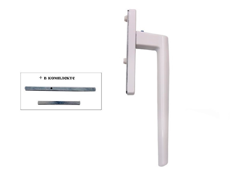 Комплект ручка+штифты HS 300 PZ внутренняя RAL9003 в Самаре Комплект ручка+штифты HS 300 PZ внутренняя RAL9003 в Самаре