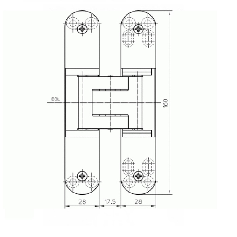 Петля дверная скрытая TECTUS TE340 3D до 80кг F1 SIMONSWERK в Самаре_Изображение_2