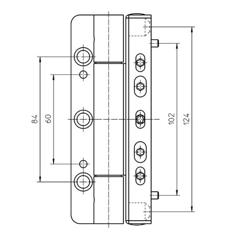 Петля дверная роликовая SIKU 3D для ПВХ RB 5015 11,5мм до 120кг белый RAL9016 SIMONSWERK в Казани_Изображение_2