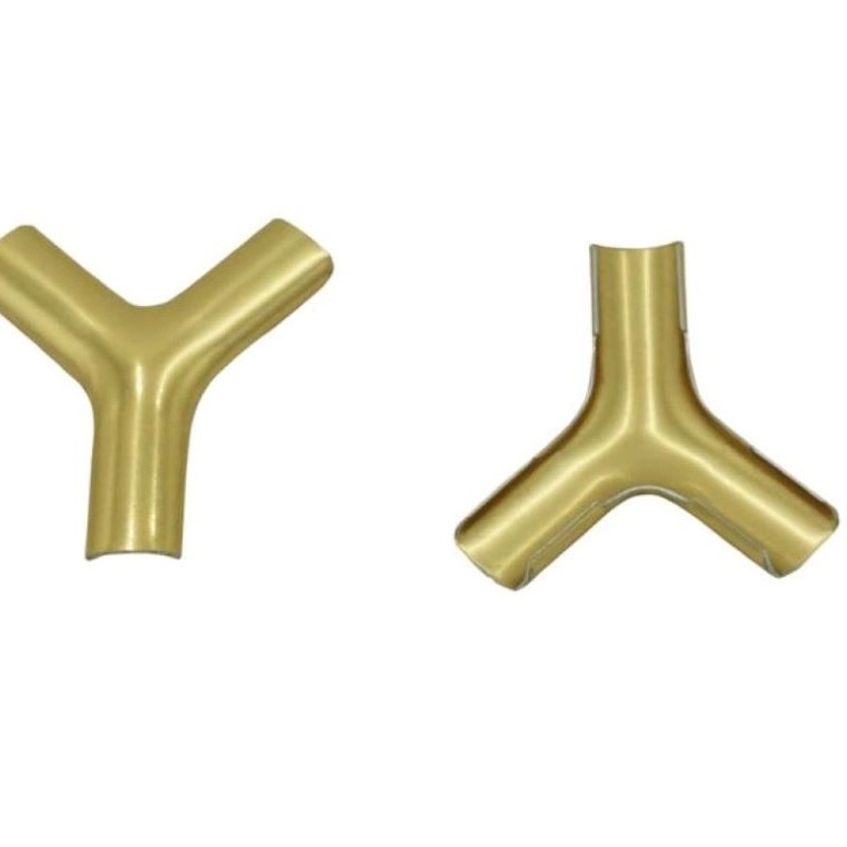 Накладка на Y-обр соединение 5,5х7,5мм 90º золото A в Новосибирске