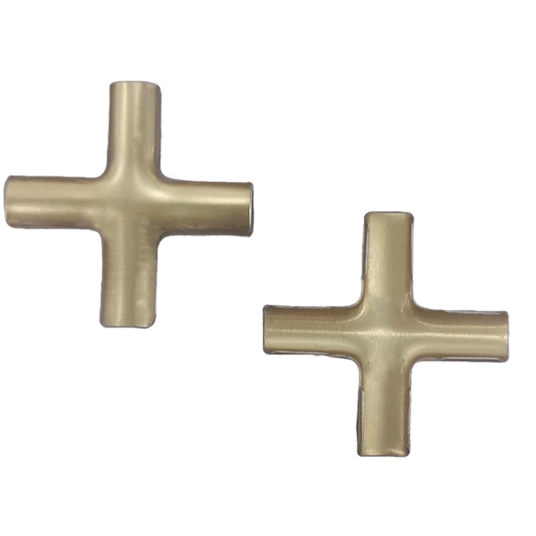 Центральный крест 5,5х7,5мм накладка золото AL в Москве_Изображение_2