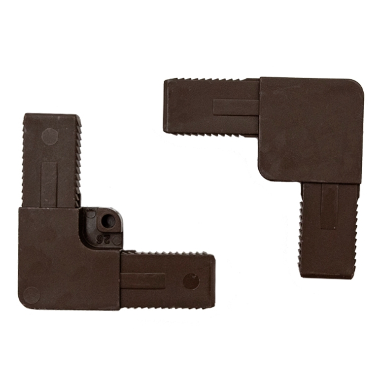 Уголок соединительный для москитной сетки литой 30мм коричневый НОРТЕКС в Новосибирске