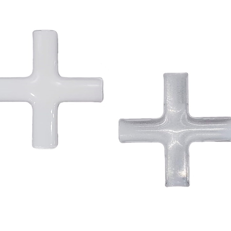 Центральный крест 5,5х7,5мм накладка белый AL в Новосибирске_Изображение_1