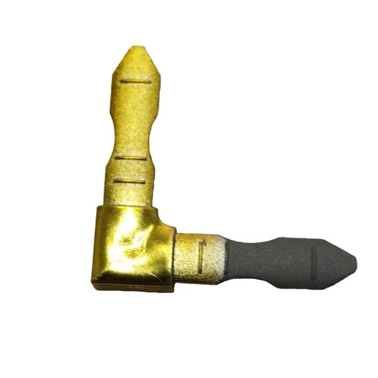 Соединение L-обр 5,5х7,5мм пластик золото в Санкт-Петербурге