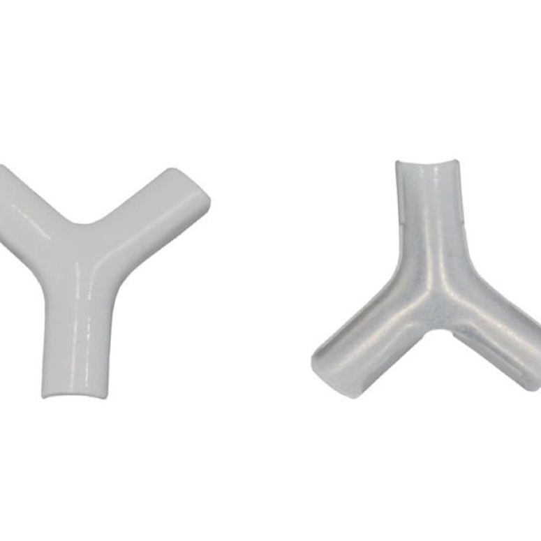 Накладка на Y-обр соединение 5,5х7,5мм 90º белый AL в Новосибирске
