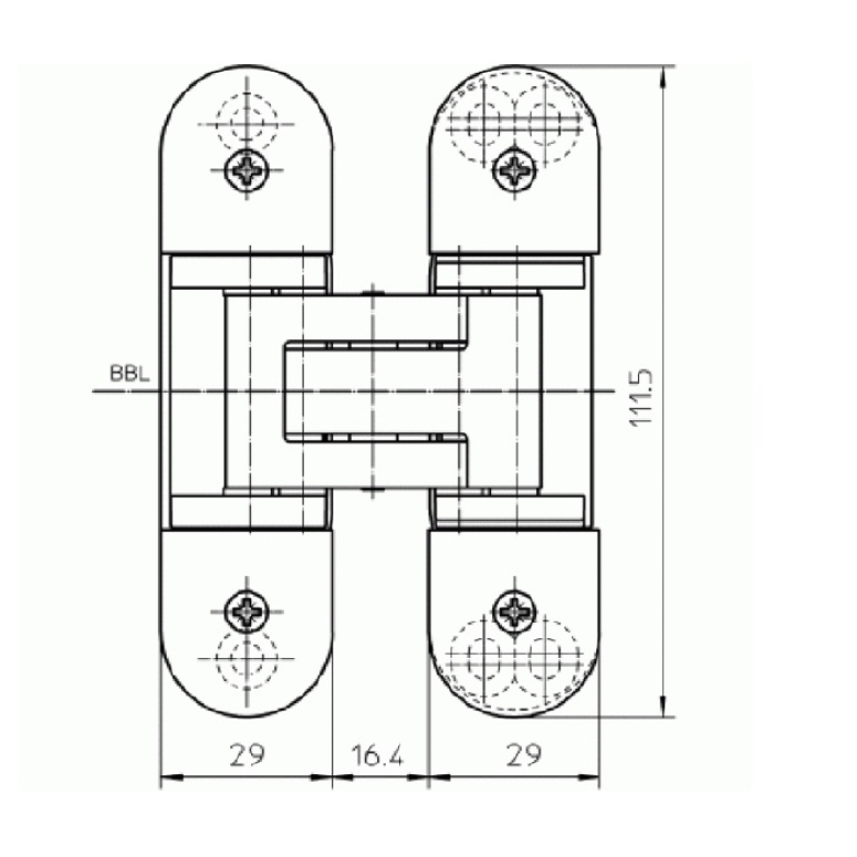 Петля дверная скрытая TECTUS TE303 3D до 60кг бронза металлик SIMONSWERK в Самаре_Изображение_2