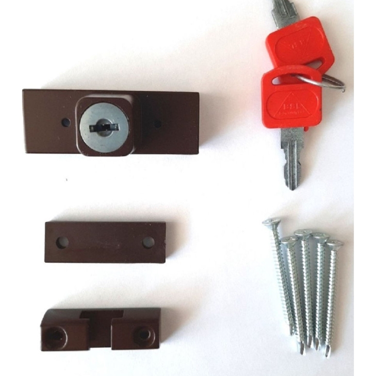 Замок оконный Baby Safe Lock в блистере коричневый в Казани_Изображение_2