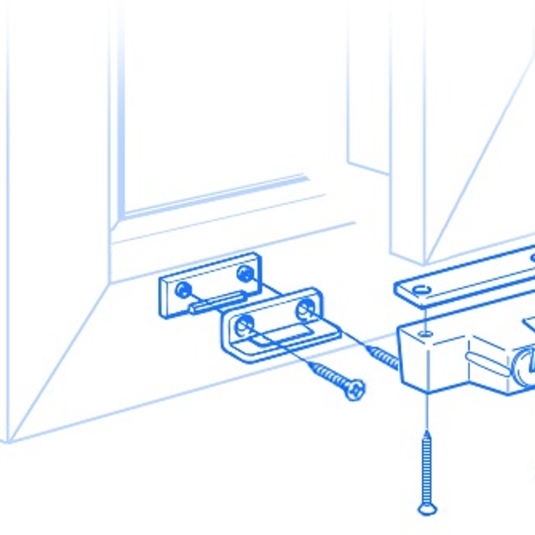 Замок оконный Baby Safe Lock в блистере коричневый в Казани_Изображение_4