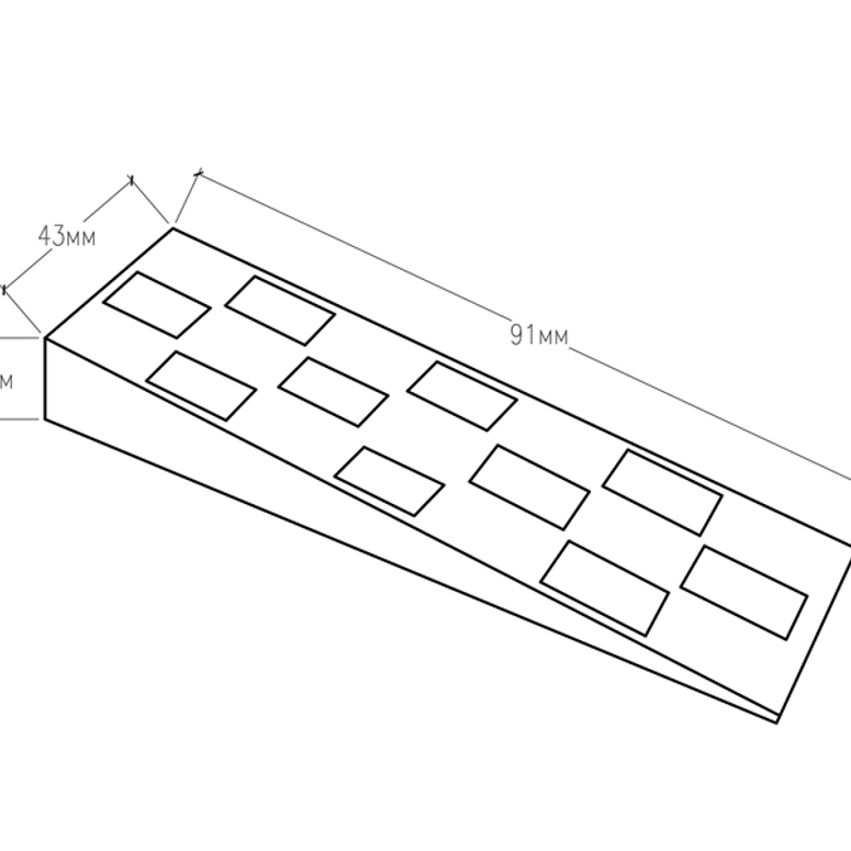 Клин монтажный 91х43х15 в Санкт-Петербурге_Изображение_2