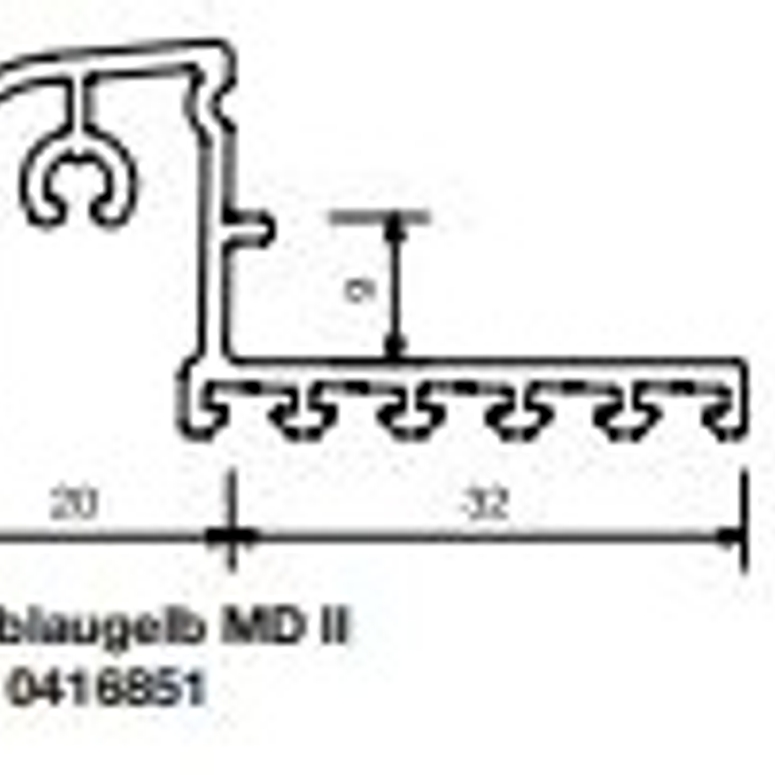 Профиль водоотводный MD II EV1 BLAUGELB в Москве_Изображение_2