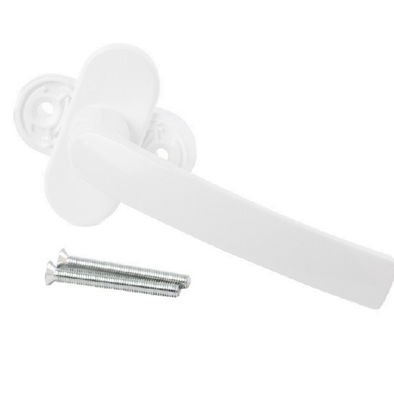 Ручка оконная 37мм с фиксацией 45° белый RAL9016 STROXX в Самаре