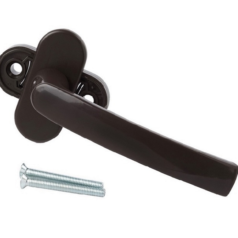 Ручка оконная 37мм с фиксацией 45° коричневый RAL8019 STROXX в Самаре