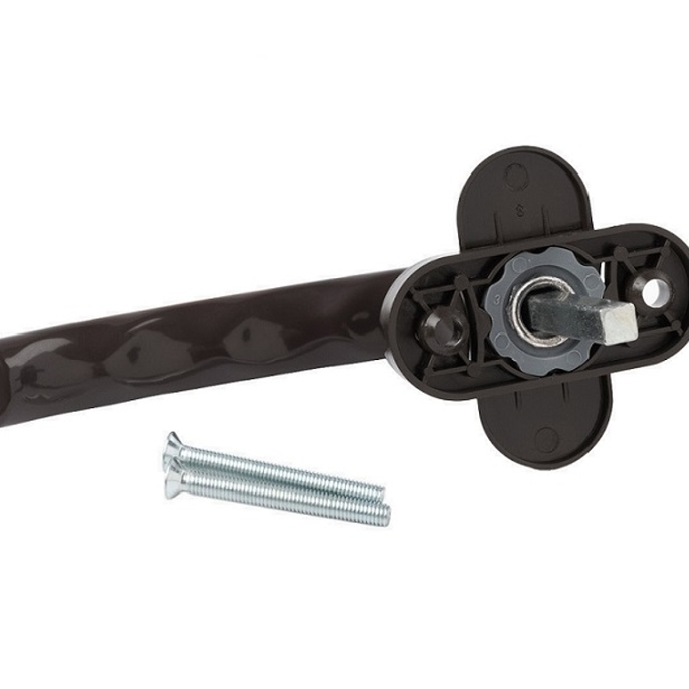 Ручка оконная 35мм с фиксацией 45° коричневый RAL8019 STROXX в Самаре_Изображение_2