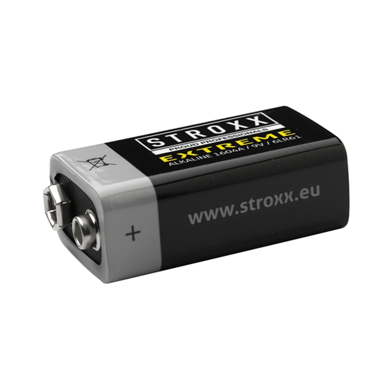 Батарея алкалиновая щелочная 9V Крона 1шт в блистере STROXX_002