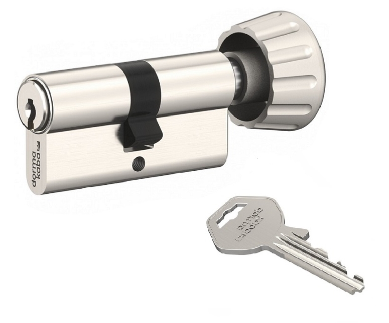 Евроцилиндр E-SP 90(45х45В) с вертушкой никель DORMA в Москве Евроцилиндр E-SP 90(45х45В) с вертушкой никель DORMA в Москве