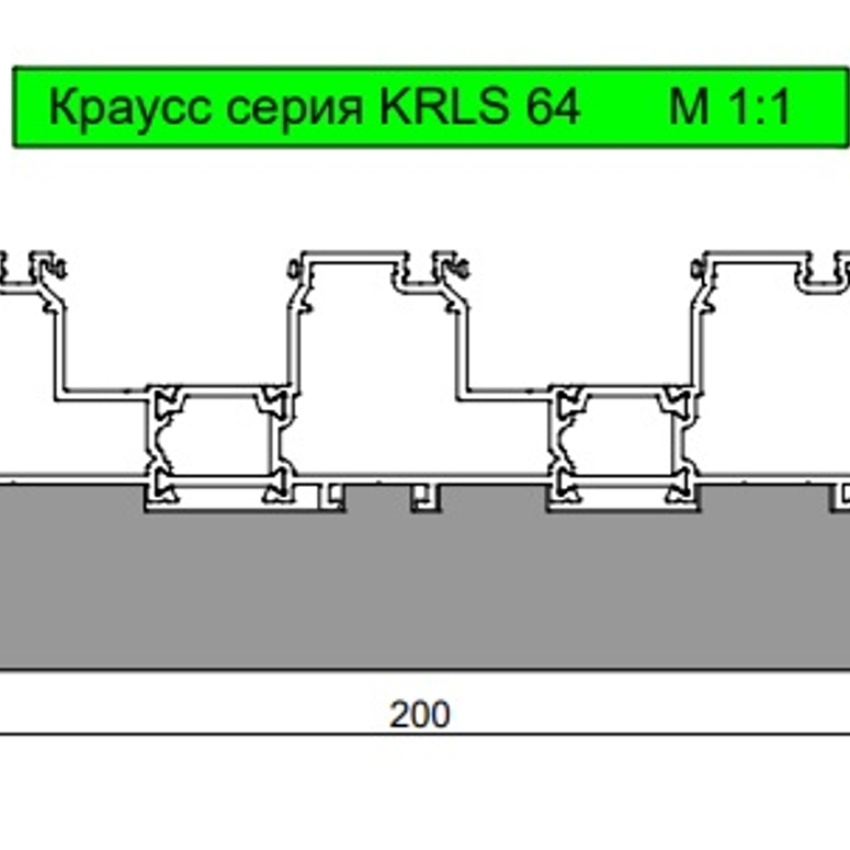 Профиль цокольный изоляционный фрезерованный 30/35X200X1200MM Т1 (KRAUSS KRLS 64 3R) BLAUGELB в Казани