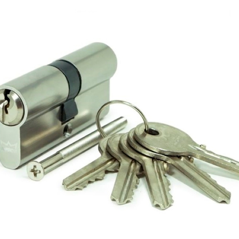 Евроцилиндр CBF-1 80(30x50) никель DORMA в Казани