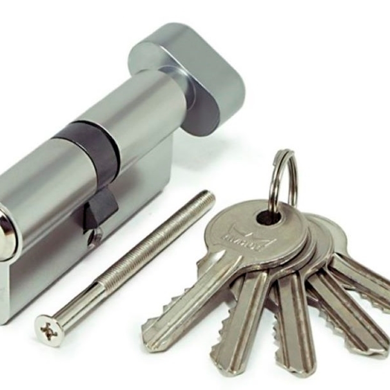 Евроцилиндр CBF-1 80(30x50В) с вертушкой никель DORMA в Уфе