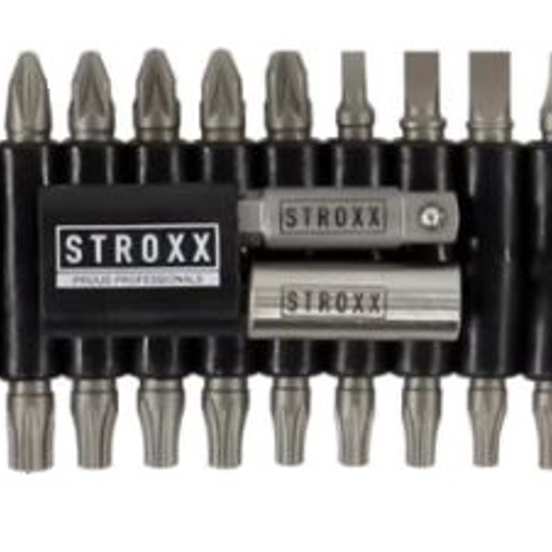 Набор бит 1/4"х25мм (22 шт) с резиновым держателем и зажимом STROXX в Москве_Изображение_2