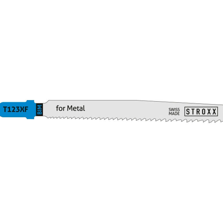 Полотно лобзика для металла T123XF 1,5-10мм (5 шт) STROXX в Казани_Изображение_2