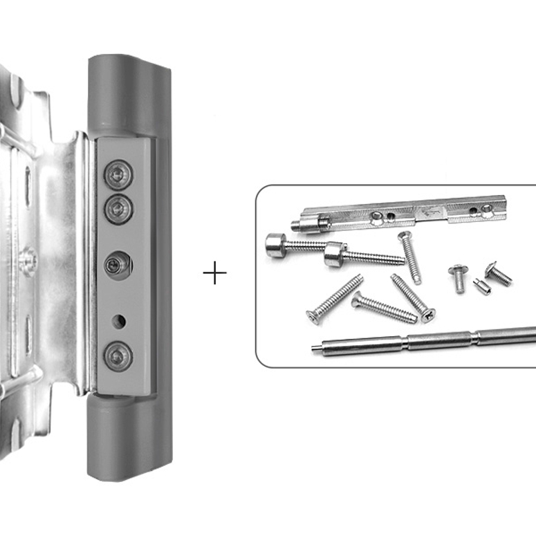 Петля дверная роллерная RONDA профиль №10 нержавеющая сталь RAL3333 в Новосибирске