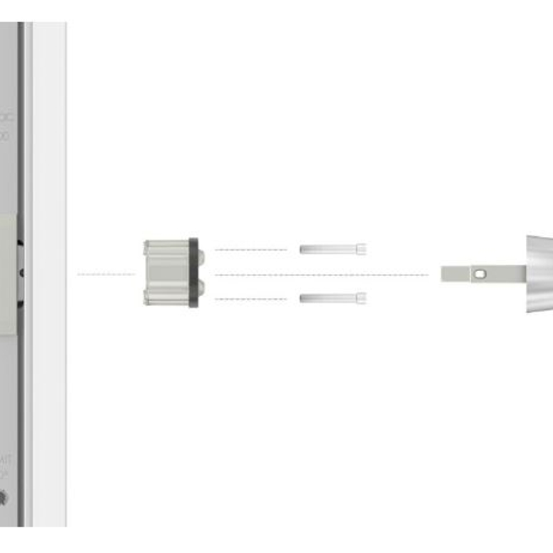 Ручка безрозеточная MINIMALIST для HS портала односторонняя неокрашенный MILL FINISH в Москве_Изображение_3