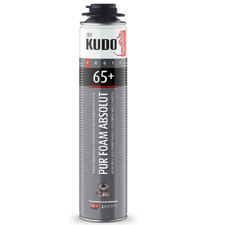Пена монтажная полиуретановая KUDO PROFF 65+ летняя в Казани_Изображение_1