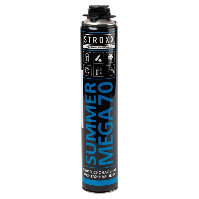 Пена монтажная профессиональная SUMMER MEGA 70л STROXX в Казани_Изображение_1