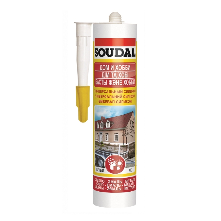 Силикон универсальный 15х280мл бесцветный SOUDAL в Санкт-Петербурге