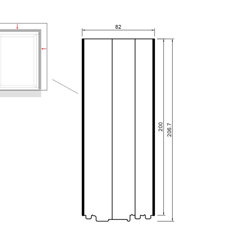 Профиль расширительный тёплый PVC/TK 30dB 200/206.7x82x1500 (VEKA 82) BLAUGELB в Москве_Изображение_2