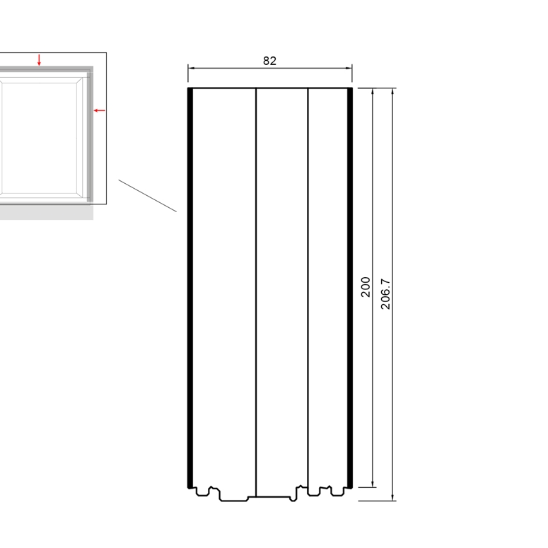 Профиль расширительный тёплый PVC/TK 30dB 200/206.7x82x2500 (VEKA 82) BLAUGELB в Москве_Изображение_2