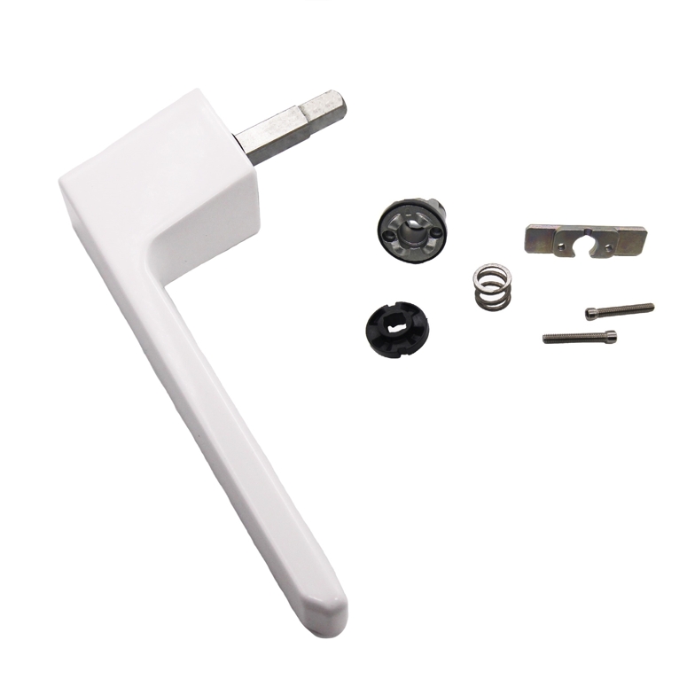 Ручка оконная безрозеточная DELTA MINIMALIST для ПВХ белый RAL9016 в Москве