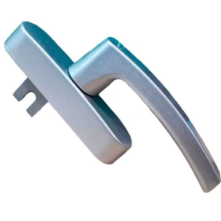 Ручка оконная U с переходником 98 серебристая STROXX в Санкт-Петербурге_Изображение_2