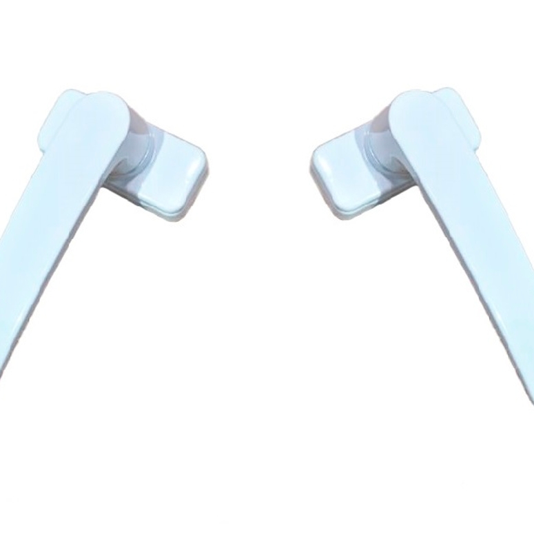 Ручка дверная двусторонняя с розетками под цилиндр MIA белая RAL9016 STROXX в Санкт-Петербурге_Изображение_2