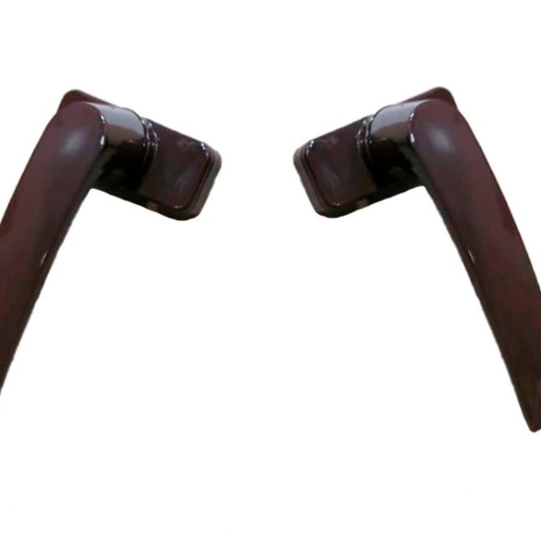 Ручка дверная двусторонняя с розетками под цилиндр MIA коричневая RAL8017 STROXX в Санкт-Петербурге_Изображение_2