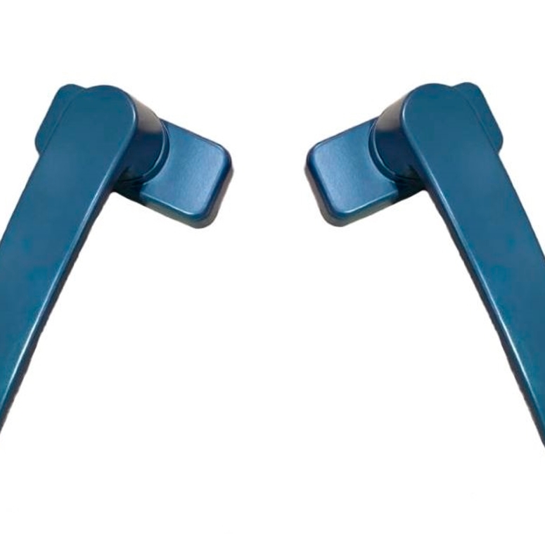 Ручка дверная двусторонняя с розетками под цилиндр MIA антрацит RAL7024 STROXX в Санкт-Петербурге_Изображение_2