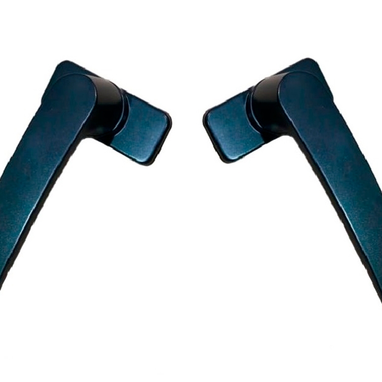 Ручка дверная двусторонняя с розетками под цилиндр MIA черная RAL9005 STROXX в Санкт-Петербурге_Изображение_2