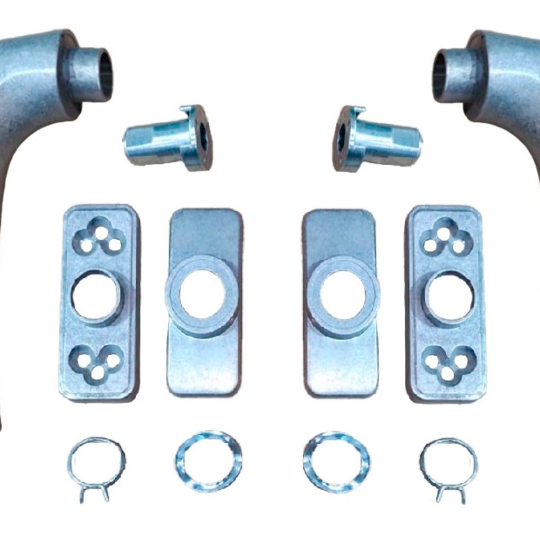 Ручка дверная двусторонняя с розетками под цилиндр MIA неокрашенная STROXX в Москве