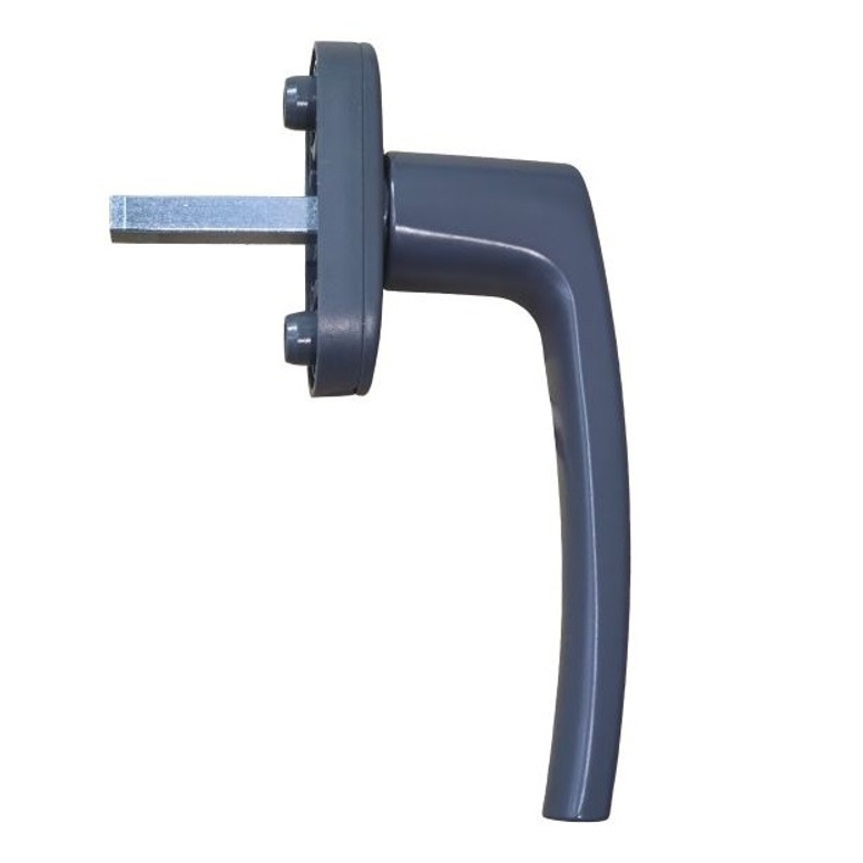 Ручка оконная R дизайн 37 мм антрацит RAL7024 STROXX в Новосибирске