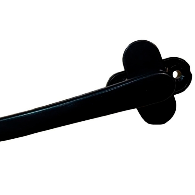 Ручка оконная R дизайн 37 мм черная RAL9005 STROXX в Санкт-Петербурге_Изображение_2