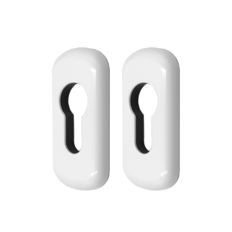 Накладка на цилиндр двусторонняя MIA белая RAL9016 STROXX в Уфе