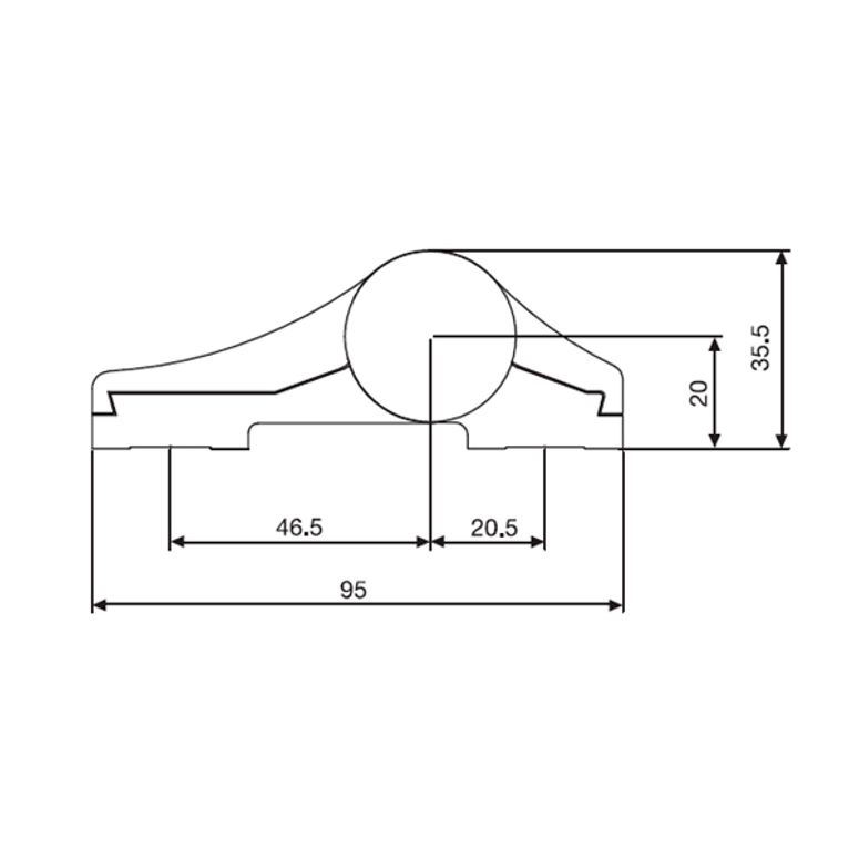 Петля дверная 3-х секционная Libra VX коричневая RAL8019 STROXX в Казани_Изображение_3