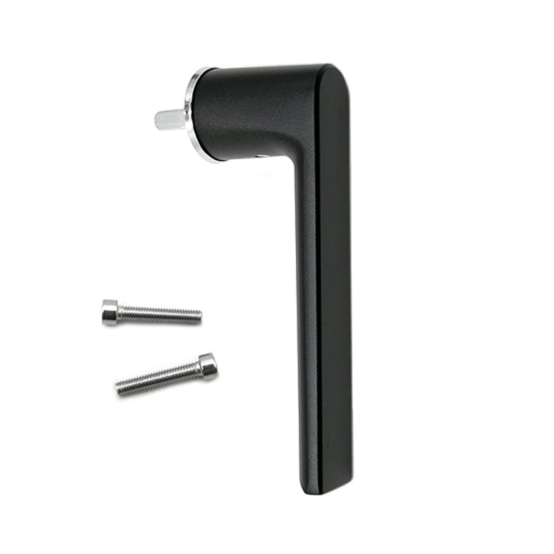 Ручка оконная безрозеточная с крепежом G 25мм, флюрокарбон черная STROXX в Уфе